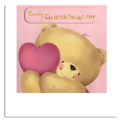 Lovely Granddaughter Forever Friends Valentine's Day Card